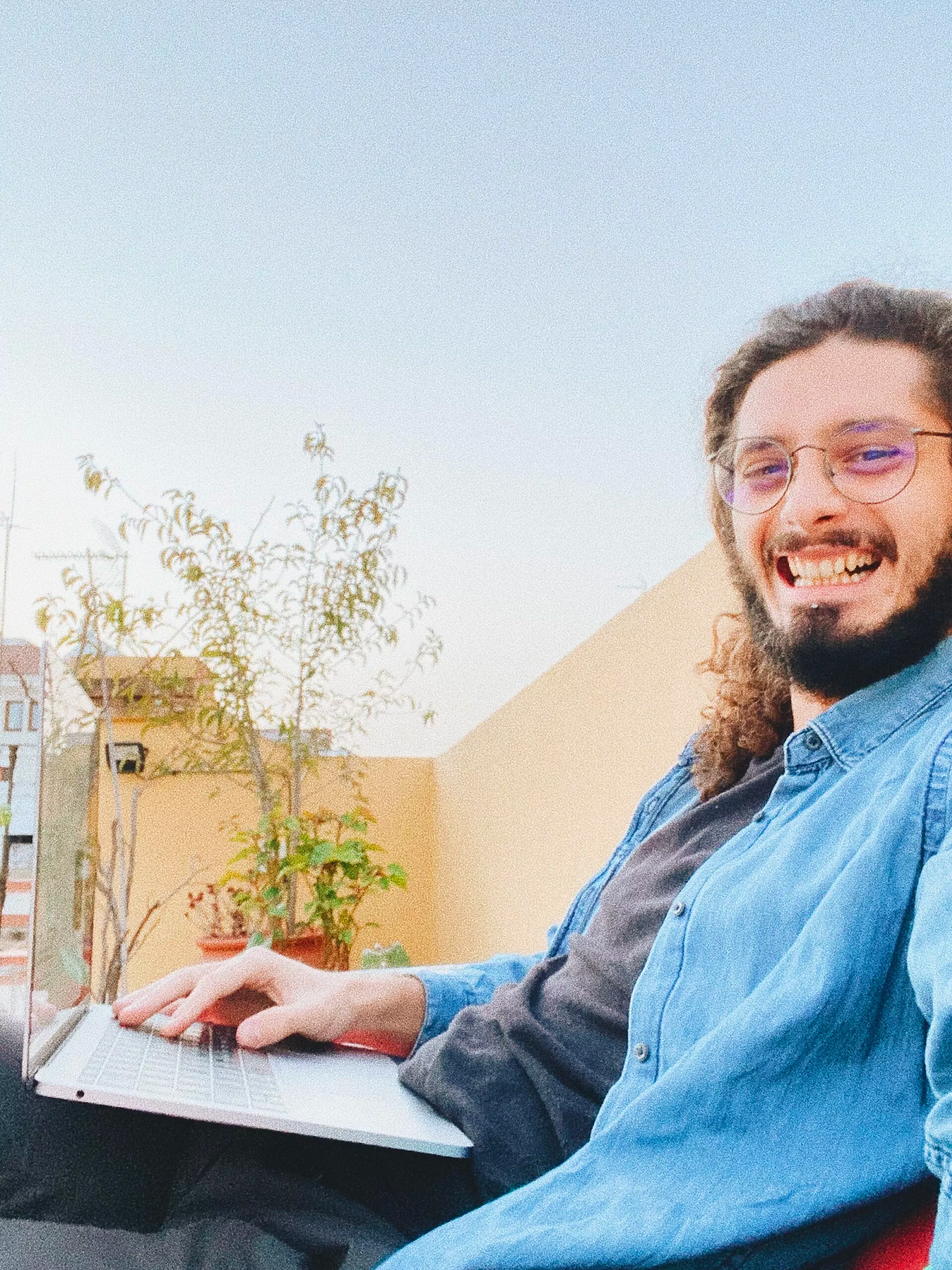 Lavorare in terrazza a Siviglia in inverno